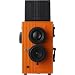 Blackbird Fly 35mm TLR Twin Lens Reflex Camera - Black with Orange Face