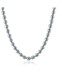 Majorica 12 mm Gray Baroque Strand Necklace, 21"