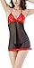 Ruzishun Women's sexy Lingerie lace Net Yarn Sleepwear Underwear
