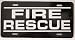 FIRE RESCUE LICENSE PLATE