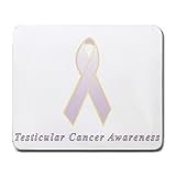 Testicular Cancer Awareness Ribbon Mouse Pad