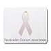 Testicular Cancer Awareness Ribbon Mouse Pad