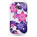 CoverON Pink Purple Hibiscus Flower Hard Slim Case for ZTE Savvy - with Cover Removal Pry Tool