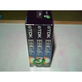Click here to buy TDK VHS CASSETT 3 PK 6 HRS by TDK.