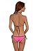 PARICI Sexy Brazilian Swimsuit Triangle Bikini Halter Polka Dot Pink Swimwear