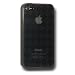 Amzer Luxe Argyle High Gloss TPU Soft Gel Skin Case for iPhone 4 (Smoke Grey)