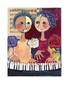 Art Poster Print - Piano for Two - Artist: Rosina Wachtmeister - Poster Size: 16 X 20 inches