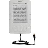 Classic Straight USB Cable for the Amazon Kindle Latest Generation (US or International) and Kindle DX with Power Hot Sync and Charge capabilities - Gomadic Brand w/ TipExchange Technology