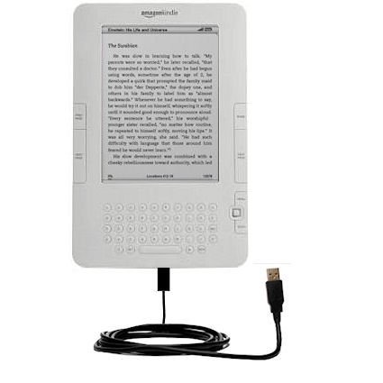 Classic Straight USB Cable for the Amazon Kindle 2nd & Latest Generation / Kindle Dx ( Aka Wi-fi Free 3g 6 In. 9.7 In. ) with Power Hot Sync and Charge Capabilities