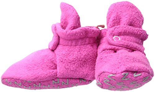 Zutano Baby Cozie Fleece Gripper Bootie, Fuchsia, 12 Months
