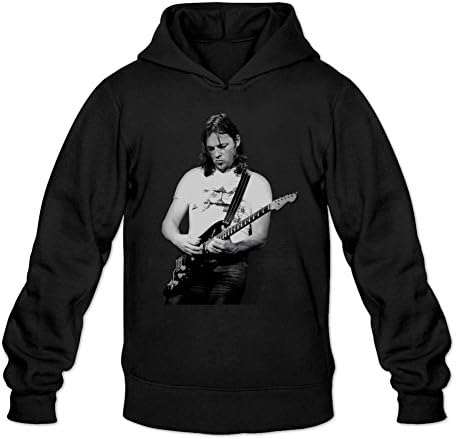 AONEG David Gilmour Pink Floyd Men's Customized Hoodie Black XL