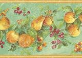 Mint Fruit Wallpaper Border