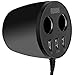 Qisan Car Charger for Cup Holder 3 USB Port with 2 Expansion Output for Smart Devices Come with a FREE Qisan Screen Cleaning Cloth
