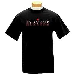 Nebraska Cornhuskers Short Sleeve Tee Shirt, Black