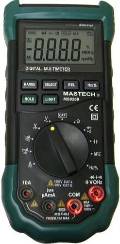 Mastech AC/DC Auto/Manual Range Digital Multimeter, MS8268