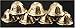 DharmaObjects Tibetan Buddhist 7 Water Offering Bowls Brass 2