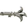 Levolor Leaf Rod Set, Satin Nickel, 3/4-Inch Diameter, 66 to 120-Inch Width