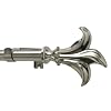 Levolor Leaf Rod Set, Satin Nickel, 3/4-Inch Diameter, 66 to 120-Inch Width