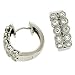 14k White Hinged 0.52 Ct Diamond Earrings