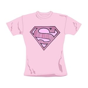Superman - Girl Shirt Pink Glitter (in S) Superman - Girl Shirt Pink Glitter (in S)