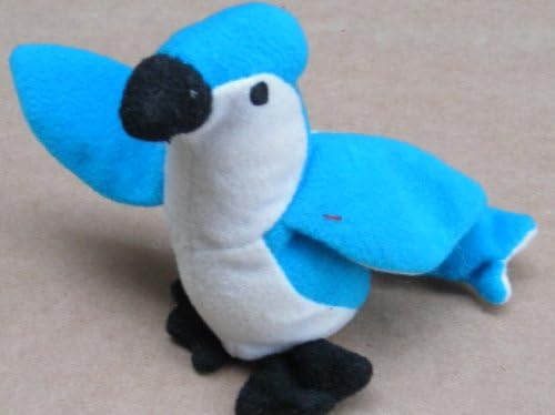 TY Teenie Beanie Babies Rocket the Blue Jay Bird Stuffed Animal Plush Toy