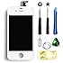 Select Replacement Digitizer and Touch Screen LCD Assembly for White Apple iPhone 4 (Fits CDMA Verizon/Sprint iPhone 4 only) + Repair Tool Kit White