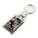 Mother of Pearl Black Dragon Ball Design Handmade Craft Luxury Novelty Cool Metal Keychain Key Ring Fob Holder