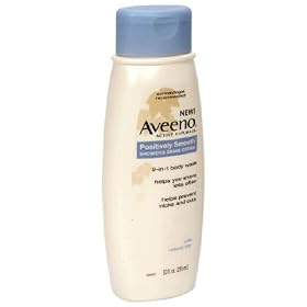 Aveeno Active Naturals Positively Smooth Shower & Shave Cream, 10-Ounce Bottles (Pack of 4)