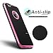 iPhone 6 Case, LoHi [Heavy Duty] Apple iPhone 6 Bumper case Armor Hybrid [Dual Protection] [Raised Lip] Shock Absorption Anti-scratch Back Cover for iPhone 6 Case(Pink)