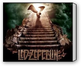 Leereevs WOOD FRAME Wall Art Painting Led Zeppelin Theme Modern Canvas Print