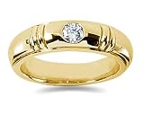 0.40 ctw Men's Diamond Ring in 14K Yellow Gold