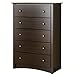 Prepac Fremont 5 Drawer Chest, Espresso Brown