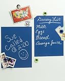 WALLIES PEEL & STICK CHALKBOARD PANELS 9X12 4/PKG-BLUEPRINT BLUE