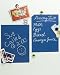 WALLIES PEEL & STICK CHALKBOARD PANELS 9X12 4/PKG-BLUEPRINT BLUE