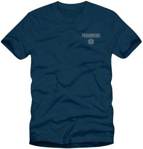 Reflective Paramedic Navy Blue Moisture Wicking Duty T-shirt