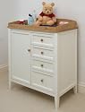 White Painted Baby Changing Chest Teddington Nursery Furniture Changer Unit With Drawers and Storage Cupboard Baby