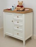White Painted Baby Changing Chest Teddington Nursery Furniture Changer Unit With Drawers and Storage Cupboard Baby