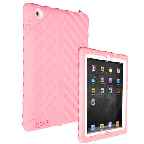 Gumdrop Cases Drop Tech Series Case for Apple iPad 2, Pink-White, (DS-IPAD2-PNK-WHI)