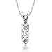 14k White Gold 3-Stone Diamond Pendant Necklace (GH, SI, 0.25 carat)