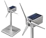 Mini Solar Wind Turbine Model - Silver ABS