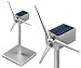Mini Solar Wind Turbine Model - Silver ABS