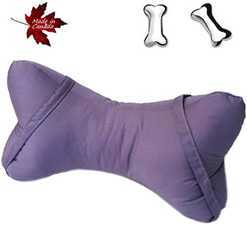 Dog Bone Shaped Knee/Neck Chiropractic Firm Pillow - Lavender
