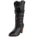 Steve Madden Women's Gesar Boot,Black Leather,6 M US