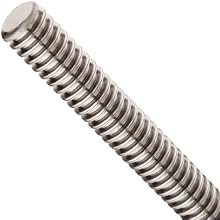 THK Lead Screw Shaft Model CS14, 14mm Outer Diameter x 500mm Length, 3mm Lead (Pack of 5)