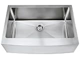30 Inch Stainless Steel Curved Front Farm Apron Single Bowl Kitchen Sink 15mm Radius Design
