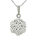Lds Flower Design Diamond Pendant 1.50cttw (Chain sep)