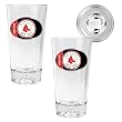 Boston Red Sox 2pc Pint Ale Glass Set with Baseball Bottom - Oval Logo MLB Baseball