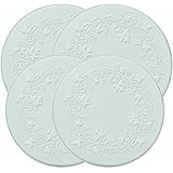Range Kleen 5057 Embossed Burner Kover, White, Set of 4