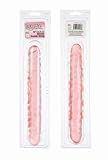 California Exotics Veined Double Dildo, Translucence, 12 Inches