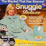 Snuggie Blanket with Sleeves Sage Green with Night Light